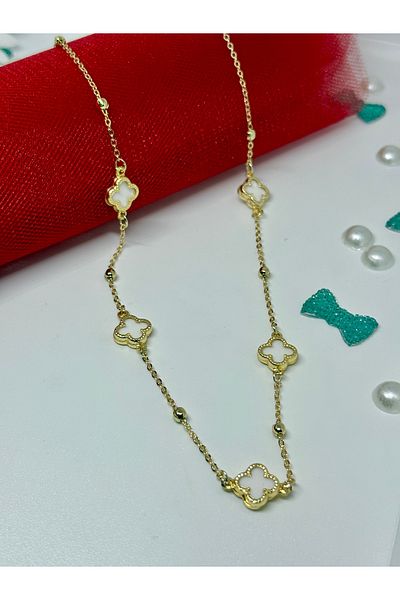 Bonicce Steel Clover 4 Leaf Necklace Stainless Steel Dont Fade