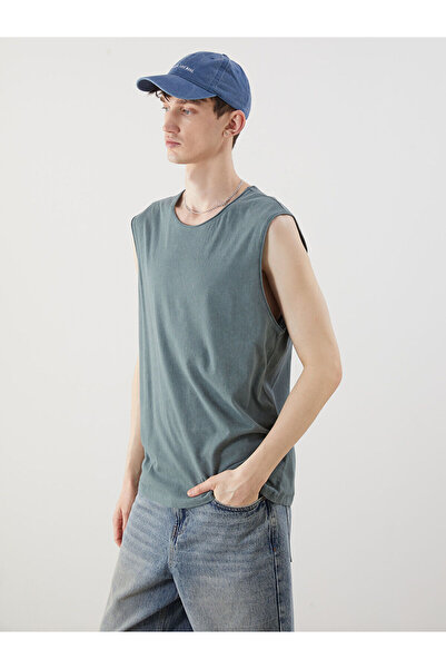 LC Waikiki Nevavm with Difference Oval Collar Men's Sleeveless T-Shirt
