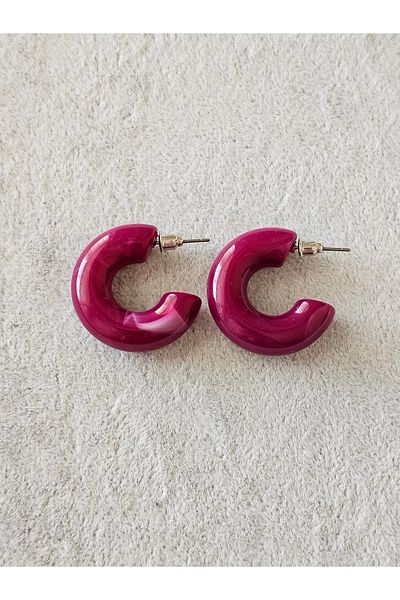 SiestaAccessories Acrylic Hoop Earrings