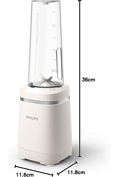 Philips Drmz Versuni New Seri Çevre Dostu Mutfak Serisi Smoothie Blender,0.6L Kapasite,350W,Krem BPA içermez