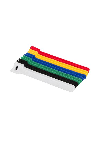 Lanberg Set of 12 Velcro straps for cable organization, Lanberg 41463, 15 cm x 12 mm, flexible