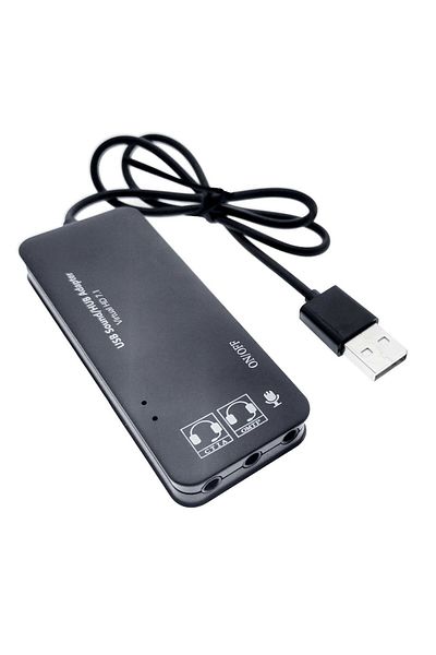 OEM USB hub and sound card, 2in1, USB 2.0 interface, 3 USB ports, 3 x 3.5mm female jack output