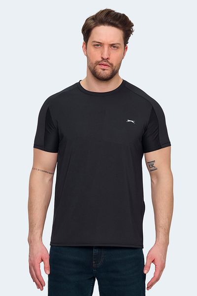 Slazenger Ανδρικό μπλουζάκι VISHAL KTN Μαύρο