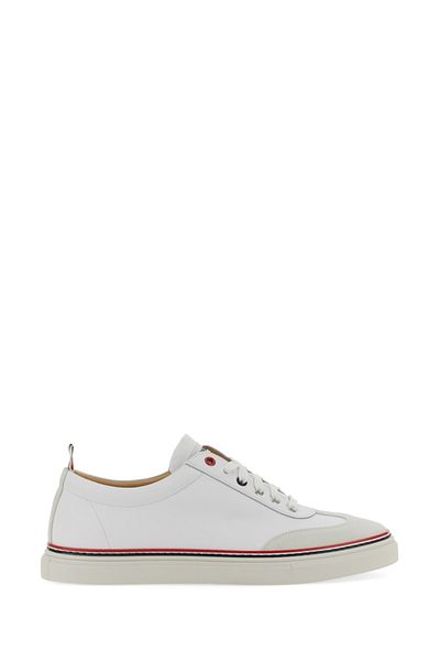THOM BROWNE Low-Top Leather Sneaker