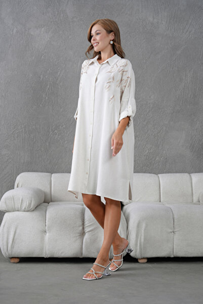 MVStore Льняна сорочка-туніка з вишивкою