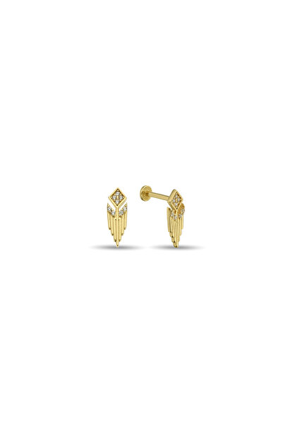 SESERA Taşlı Altın Tragus Piercing