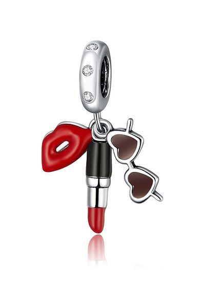 Fubena Lipstick, Lip and Glasses Charm