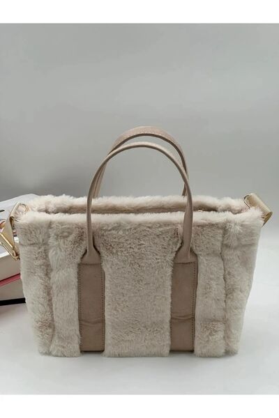 Zealous Geantă de damă din pluș cu curea coloană