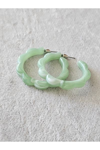SiestaAccessories Acrylic Hoop Earrings