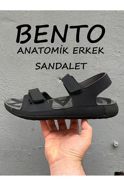 BENTO Anatomic Sole Men's Sandals, Suede Inner Material