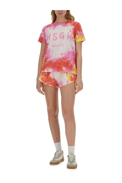 MSGM Tie-Dye Bermuda Shorts