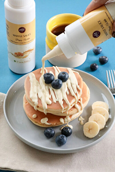 Elit Çikolata Waffle Krep Pankek Beyaz Sos 330g Glutensiz