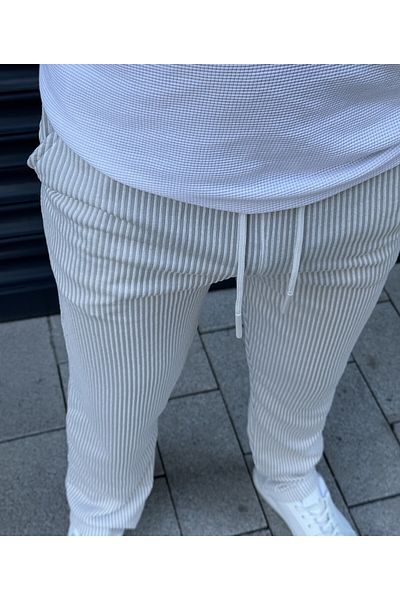 loisswear Striped Gift Fabric Elastic Waist Fit Jogger Pants