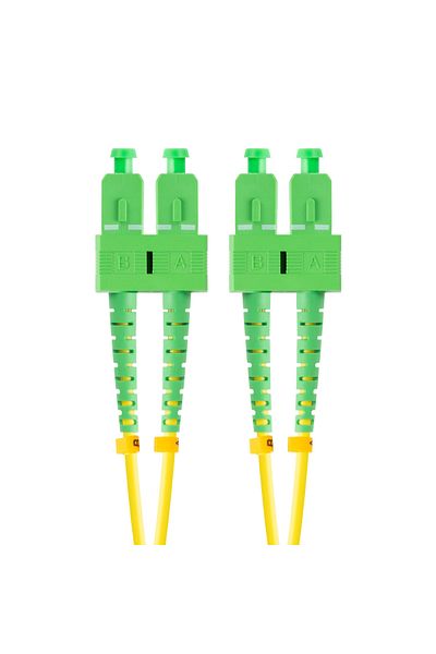 Lanberg Fiber optic network cable with length 1 m and SC/APC-SC/APC connectors, Lanberg Z43092, SM, DUPLEX
