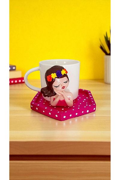 Home Handmade Figured Turkish Coffee Cup