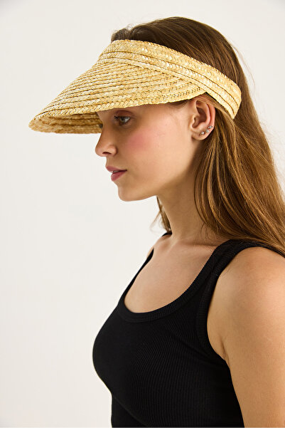 Bianco Lucci Kadın Hasır Vizör Şapka 14708 60801011