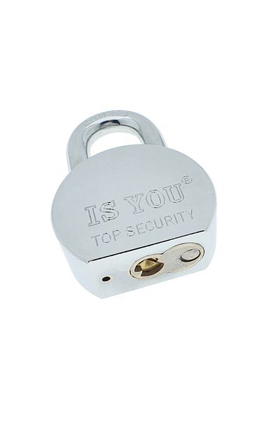 OEM Padlock with double locking mechanism, width 65mm, with 3 keys, hardened steel body
