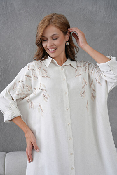 MVStore Льняна сорочка-туніка з вишивкою