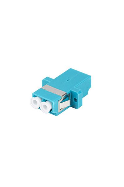 Lanberg Fiber Optic Network Adapter With Lc/upc Connectors, 43375, Mm Duplex Om3, Turquoise