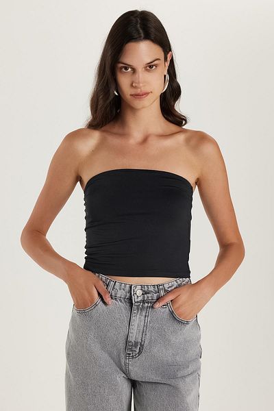 Tudors Women's Slim Fit Slim Fit Strapless Black Body