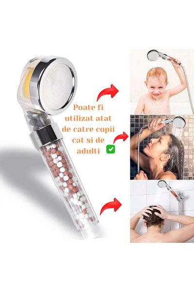 OneLucero Premium Shower Head with Vitamin C, Ionic Filter, and Filter Stones