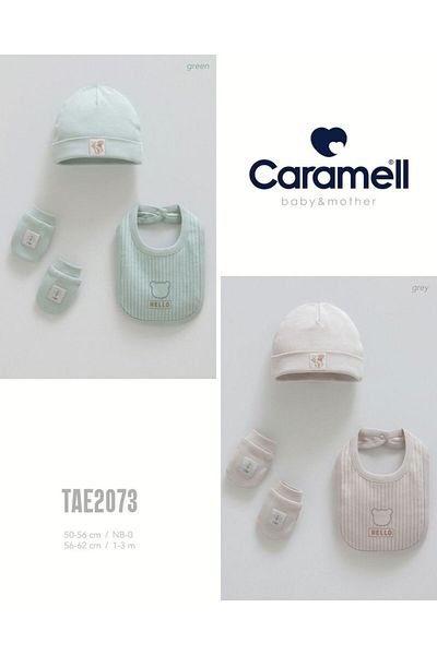 Caramell My Baby Kumsal Set of 4 Accessories Gloves Apron Beanie Hello Forest 2073