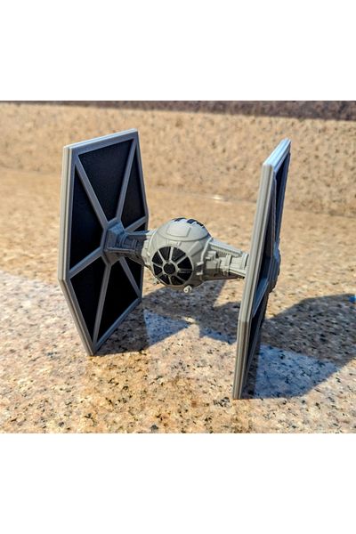 PUREYSMA Tie Fighter Airplane Model Kit |   Star Wars Themed Installable Model |   Collectible Movie Figure