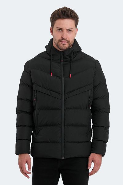 Slazenger Haifa Print Men's Coats & Coats Black