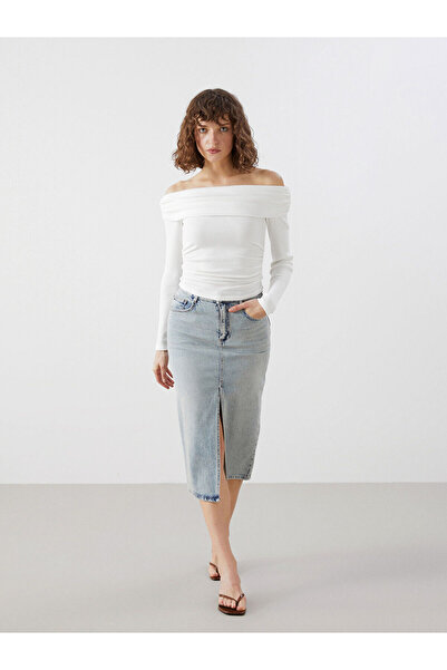 LC Waikiki New Season Slim Fit Women's Jean Skirt - S53972Z8