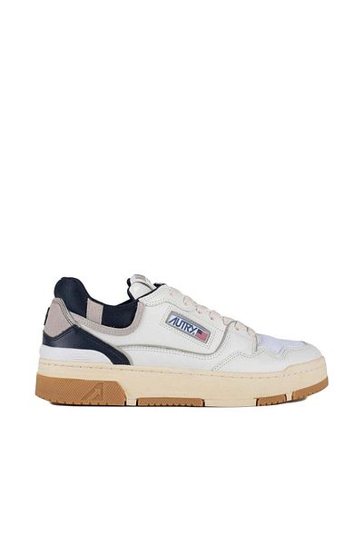AUTRY Autry Sneakers Clc In White And Blue Leather