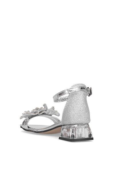 Ayakkabı Fuarı Elit Br-F-155-25Y Filet Girl's Evening Dress Shoes Silver