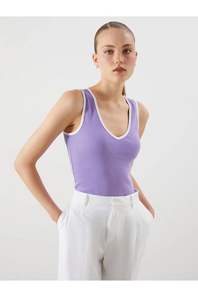 LC Waikiki Lcw Vision V-Neck Textured Women's Undershirt (S5)