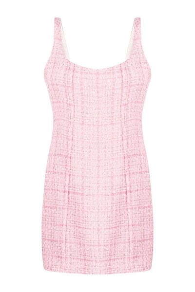 GCDS Rochie din tweed cu imprimeu clopot Gcds