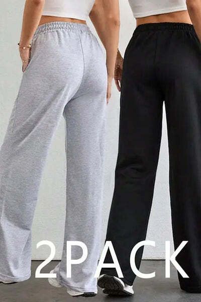 StreetWear Outlet Set Pantaloni Trening Dama, 2 Culori Diferite, Talie Inalta Si Croiala Dreapta