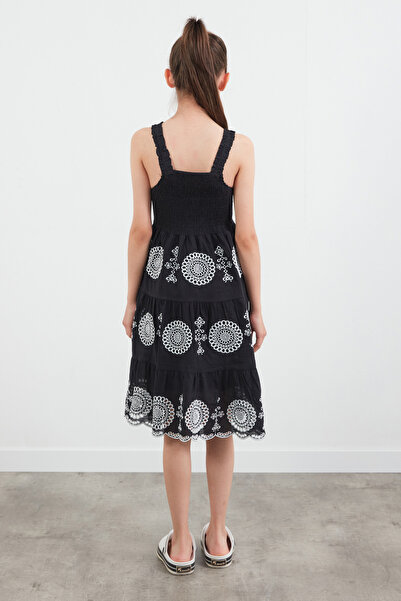 Fulla Moda Embroidered Gipeli Girl's Dress