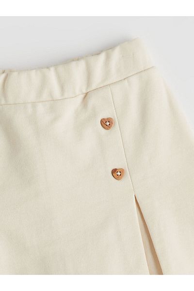 LC Waikiki Basic Cotton Girl's Shorts Skirt