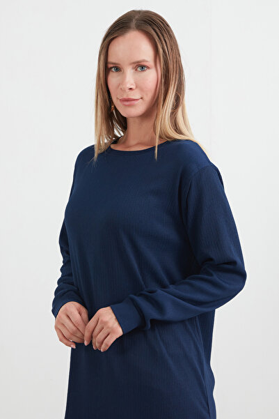 Fulla Moda Fullamodest Basic Yanları Yırtmaçlı Tunik