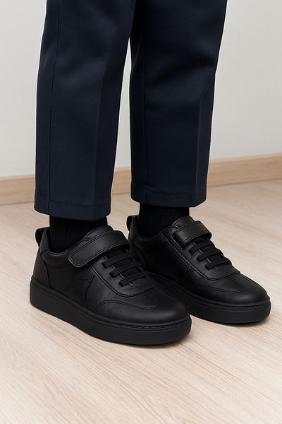 JOJO KIDS pantofi de școală unisex pentru copii, piele de bivol autentică în interior și exterior, ortopedici și suport spate, impermeabili