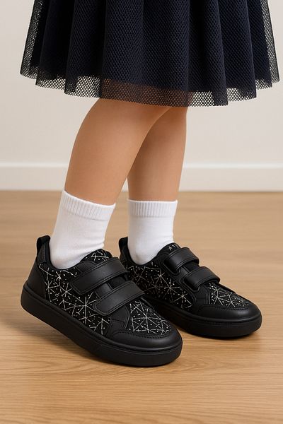 JOJO KIDS pantofi de școală pentru fete, piele de bivol autentică în interior și exterior, ortopedică și suport spate, impermeabil