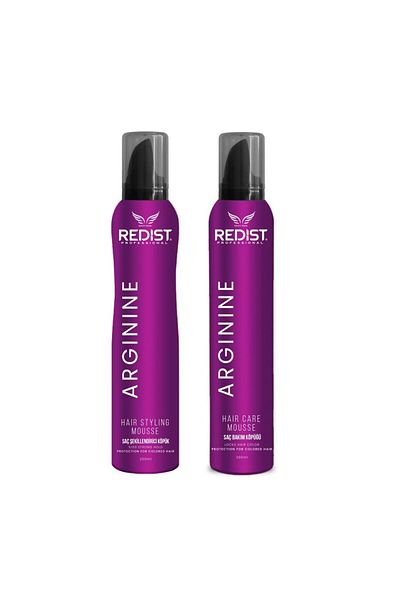 Redist Pachet spuma par: Hair Care Mousse Arginine Redist 200 ml + Hair Styling Arginine Redist 200 ml