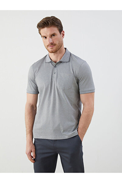 LC Waikiki Tricou bărbătesc LCWAIKIKI clasic, cu guler polo, cu dungi, din bu...