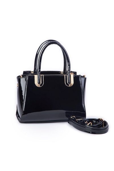 Nas Bag Vera Bag Nas Bag Women's Stylish Three Compartment Hand and Crossbody Bag Black