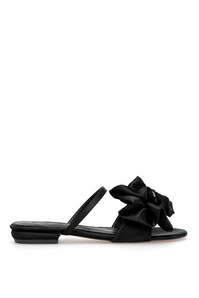 Ayakkabı Fuarı Elite Pm230 K202 Women's Flat Slippers Black