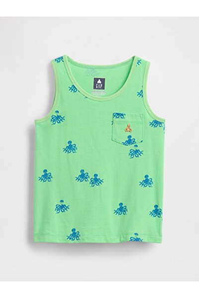 GAP Erkek Bebek Yeşil Mix & Match Cepli Atlet