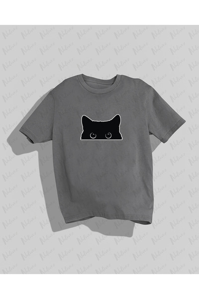 Nulivez تي شيرت مضغوط عالي الجودة مطبوع عليه قطة للجنسين