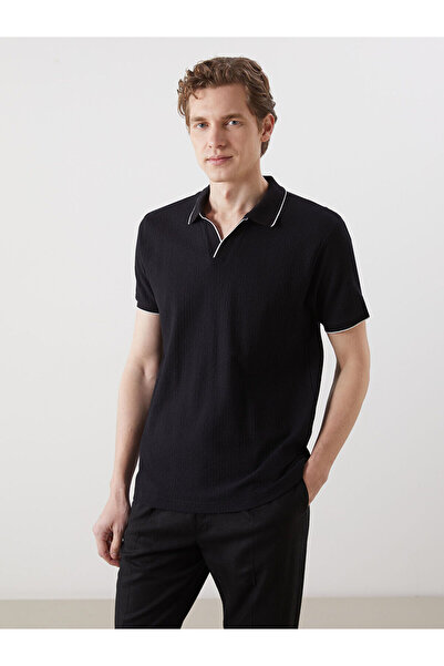 LC Waikiki Nevavm with a Difference Polo Collar Short Sleeve Men's T-Shirt