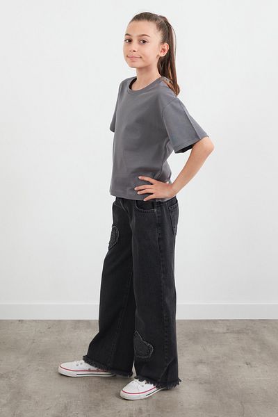 Fulla Moda 100% Cotton Basic Girl's T-Shirt