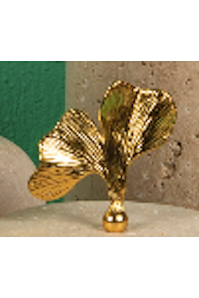 MIARIK DESIGN & DEKORASYON Ginko Dekoratif Hayvan, Yaprak Figürlü Metal Obje ...