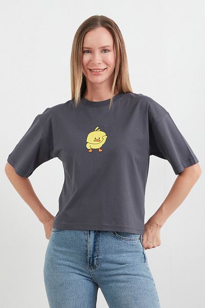 Fulla Moda Tricou cu mânecă scurtă cu imprimeu Chick