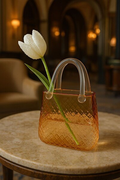 ArzzHome Dekoratif Cam Çanta 2 – Renkli Cam Vazo Serisi